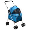 vidaXL Taitettavat koiranrattaat sininen 76x50x100 cm Oxford kangas