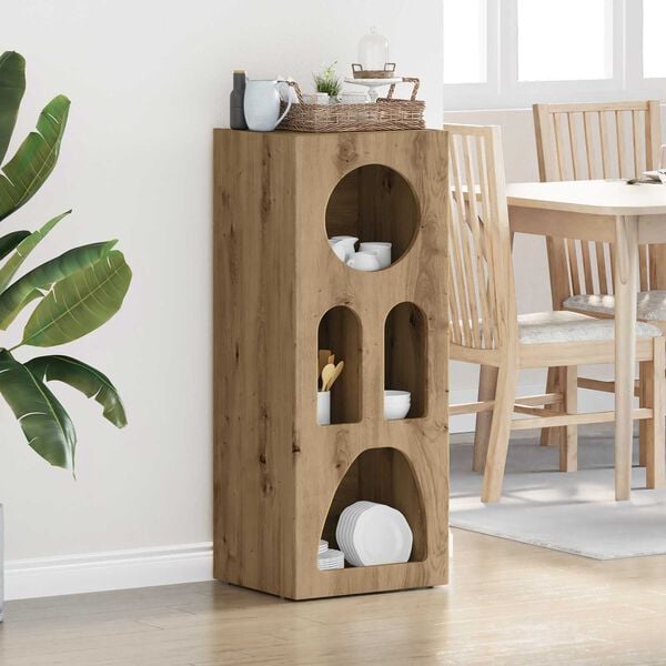 vidaXL Sivup&ouml;yt&auml; Artisan tammi 40 x 35 x 100.5 cm Tekninen puu