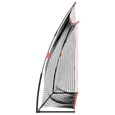 vidaXL Golf harjoitusverkko musta ja punainen 305x91x213 cm polyesteri