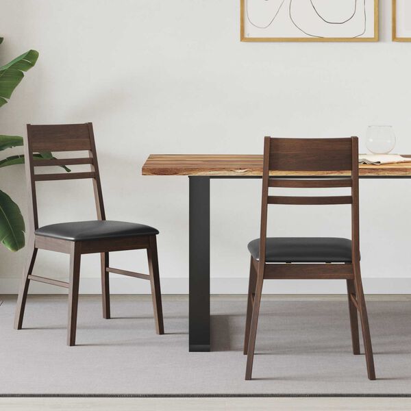 vidaXL Ruokatuolit 2 pcs Vaaleanruskea 43 x 54 x 89 cm