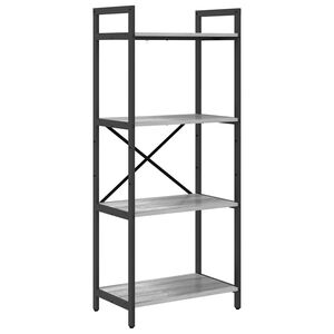 vidaXL Kirjahylly 4 tasoa 56 x 34 x 133,5 cm Tekninen puu