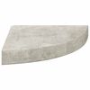vidaXL Sein&auml;kulmahyllyt 4 kpl betoninharmaa 25x25x3,8 cm MDF