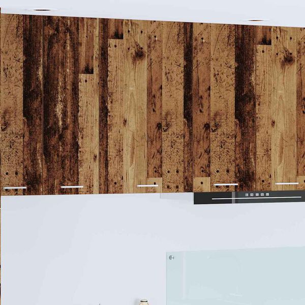 vidaXL Henkarikaappi ovella Vanha puu ja valkoinen 50 x 31 x 80 cm