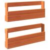 vidaXL Sein&auml;kenk&auml;teline 2 kpl vahanruskea 59x8,5x23,5 cm t&auml;ysi m&auml;nty