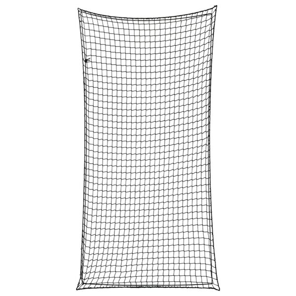 vidaXL Peräkärryn verkko joustavalla köydellä musta 7x3,5 m PP