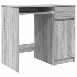 vidaXL Ty&ouml;p&ouml;yt&auml; harmaa Sonoma 86x49x76 cm tekninen puu