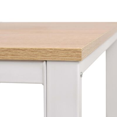 vidaXL Kirjoituspöytä 120x60x75 cm tammi ja valkoinen