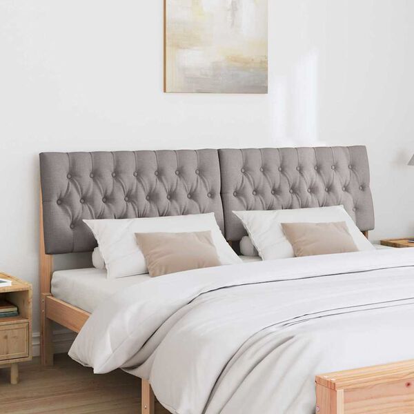 vidaXL Verhoiltu s&auml;ngynp&auml;&auml;ty Harmaanruskea 180 cm Massiivinen m&auml;nty