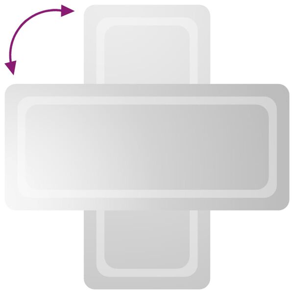 vidaXL Kylpyhuoneen LED-peili 40x90 cm