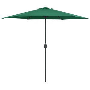 vidaXL Aurinkovarjo alumiinitolpalla 270x246 cm vihre&auml;