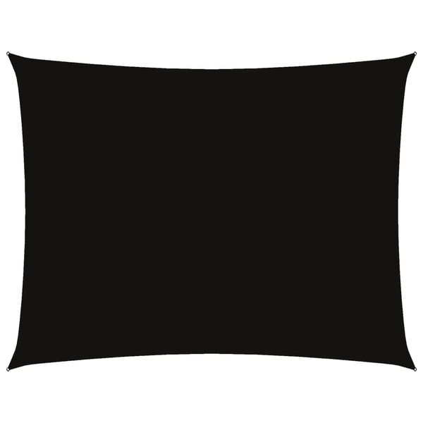 vidaXL Aurinkopurje Oxford-kangas suorakaide 5x6 m musta