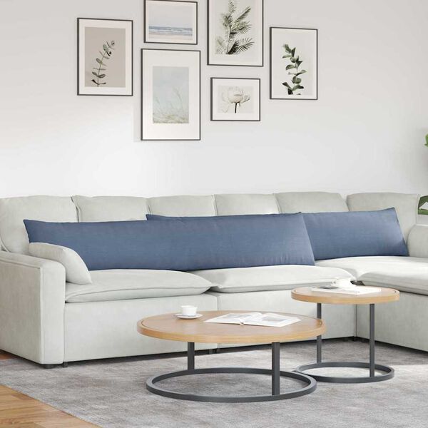 vidaXL Sohvatyynyt 2 pcs Sininen 200 x 40 cm Korduroikangas