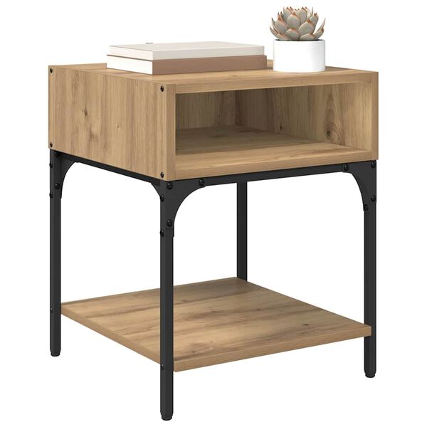 vidaXL Y&ouml;p&ouml;yt&auml; Artisan tammi 40 x 40 x 50 cm Tekninen puu