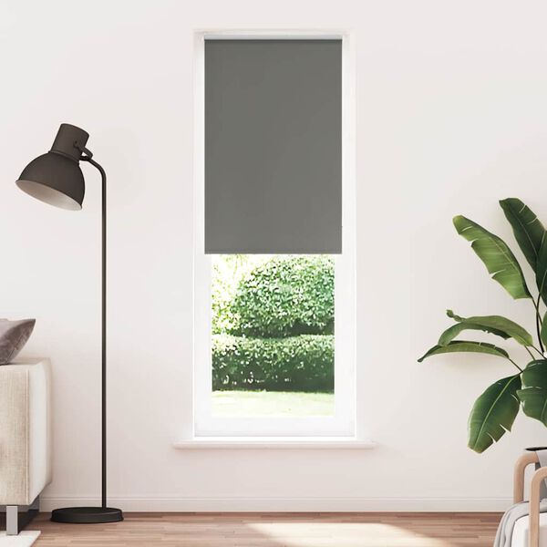 vidaXL Rullaverho Blackout harmaa 65x230 cm Kankaan leveys 60,7 cm