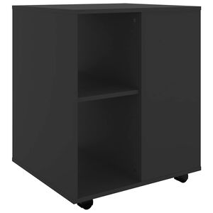 vidaXL Kaappi py&ouml;rill&auml; musta 60x53x72 cm tekninen puu