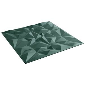 vidaXL Sein&auml;paneelit 12 kpl 50 x 50 cm Ametistivihre&auml; XPS Vaahdon