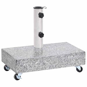 vidaXL P&auml;iv&auml;nvarjon jalusta vaaleanharmaa 45x25x8,3 cm graniitti