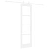 vidaXL Liukuovi Valkoinen 61 x 198,5 cm T&auml;ysi m&auml;nty ja lasi