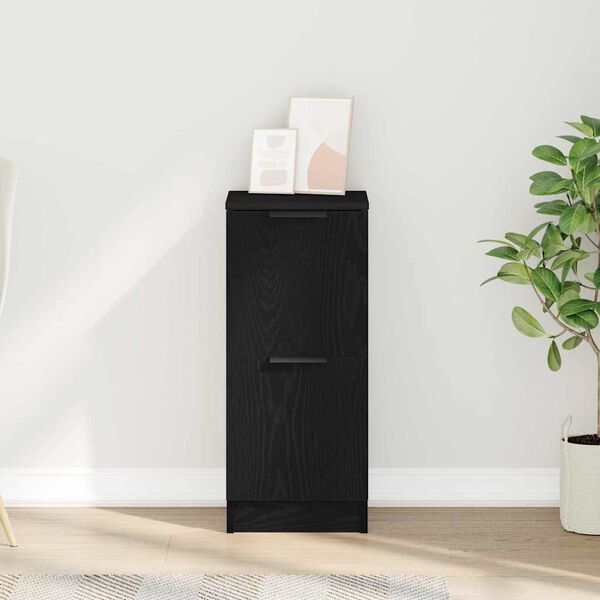 vidaXL Sivup&ouml;yt&auml; Musta tammi. 30 x 30 x 70 cm Tekninen puu