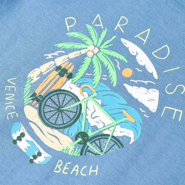 Lasten T-paita keskisininen 104