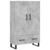 vidaXL Kaappi betoninharmaa 69,5x31x115 cm tekninen puu