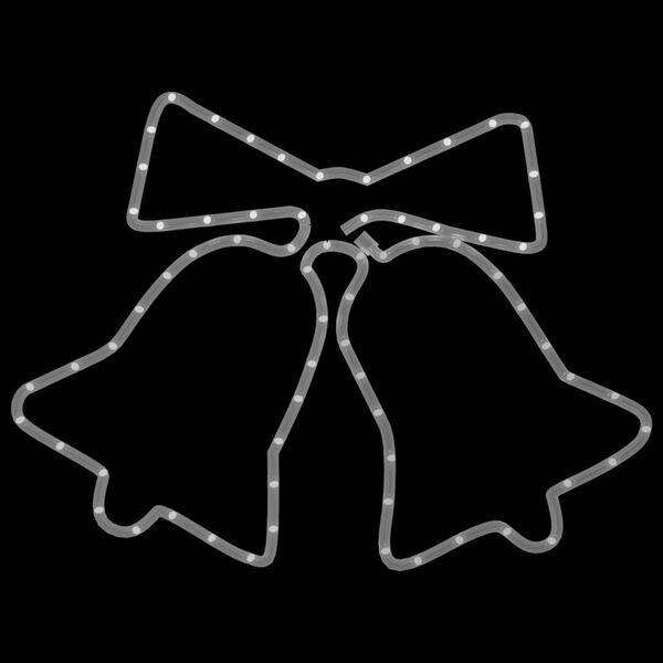 vidaXL Kellot joulukoriste 72 LED-valoa 50x56 cm