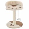 vidaXL Kissan kiipeilypuu sisal-pylv&auml;&auml;ll&auml; 40 cm beige ja ruskea