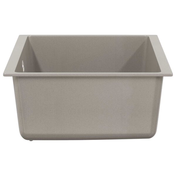 vidaXL Allas Harmaa 530 x 460 mm 80% kvartsia ja 20% hartsia