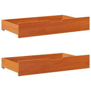 vidaXL S&auml;ngyn alavetolaatikot 2 kpl vahanrusk. 95x55x17 cm t&auml;ysi m&auml;nty