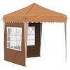 vidaXL Pop-up Juhlateltta 195 x 195 x 245 cm Beige Oxford-kangas