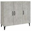 vidaXL Senkki betoninharmaa 90x34x80 cm tekninen puu