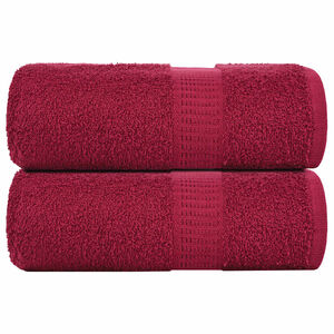 vidaXL Pesupyyhkeet SAMMAKO 2 kpl viininpunainen 30x30 cm 360 gsm
