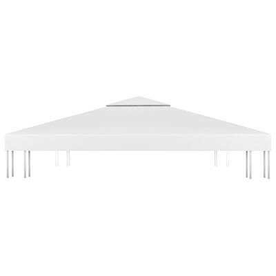 vidaXL 2-kerroksinen huvimajan katto 310 g/m² 3x3 m valkoinen