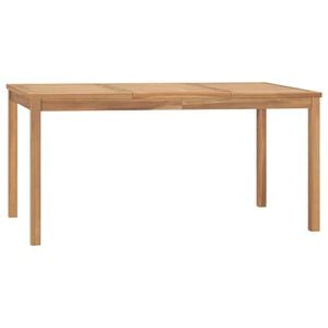 vidaXL Puutarhan ruokap&ouml;yt&auml; 160x80x77 cm t&auml;ysi tiikki