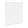 vidaXL laskostettu blind Valkoinen 120x150 cm Kankaan leveys 119,4 cm