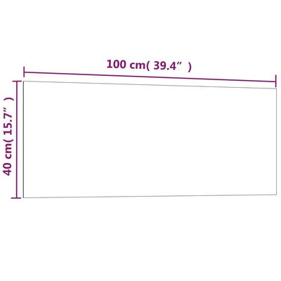 vidaXL Seinäkiinnitteinen magneettitaulu valkoinen 100x40 cm lasi