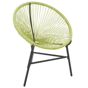 vidaXL Puutarhan Acapulco tuoli polyrottinki vihre&auml;