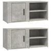 vidaXL Sein&auml;kaapit 2 kpl betoninharmaa 80x31,5x36 cm tekninen puu