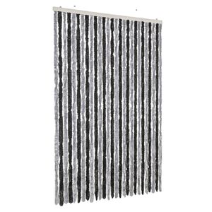 vidaXL Hy&ouml;nteisverho harmaa ja musta 118x220 cm chenille