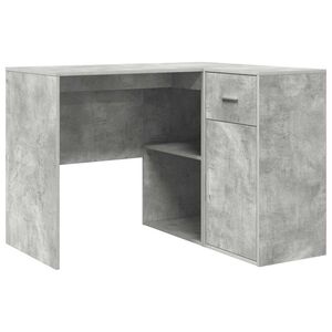 vidaXL Kulmap&ouml;yt&auml; laatikon kanssa Betoni Harmaa 102 x 88 x 75 cm