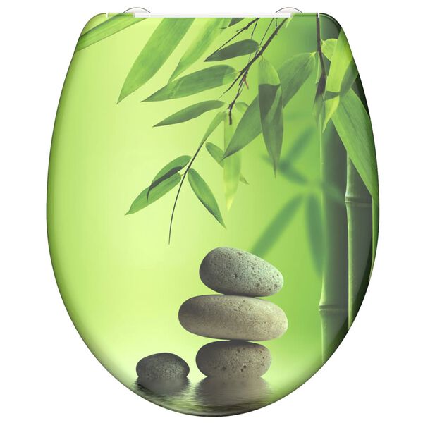 SCH&Uuml;TTE Duroplast WC-istuin Soft-Close GREEN GARDEN kuvio