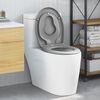 vidaXL WC-istuin Harmaa 47 x 37 x 4 cm Duroplast