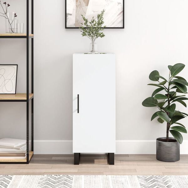 vidaXL Senkki valkoinen 34,5x34x90 cm tekninen puu