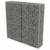 vidaXL Gabion-kivikori kansilla galvanoitu ter&auml;s 100x20x100 cm