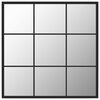 vidaXL Sein&auml;peili musta 60x60 cm metalli
