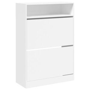 vidaXL Kenk&auml;kaappi 2 k&auml;&auml;nt&ouml;laatikolla valkoinen 80x34x116 cm