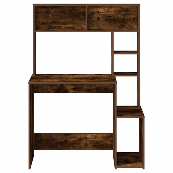 vidaXL Ty&ouml;p&ouml;yt&auml; hyllyill&auml; savutammi 100x45x140 cm tekninen puu