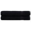 vidaXL Premium Pyyhkeet SOLUND 2 kpl musta 80x200 cm 600 gsm