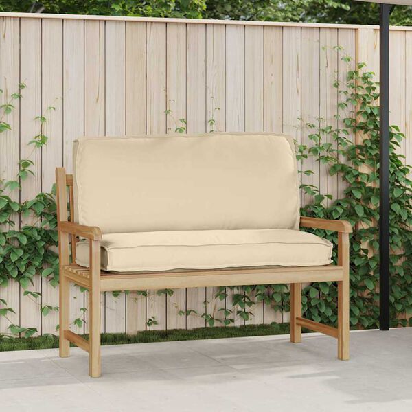 vidaXL Kuormalavatyyny istuimelle / selk&auml;nojalle Beige 120 x 50 x 12 cm