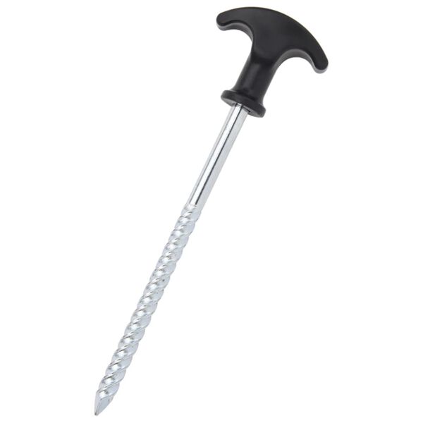 vidaXL Telttatapit 24 kpl 17 cm Ø7 mm galvanoitu teräs